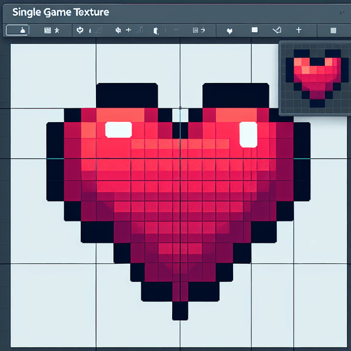 pixelated heart.
Single Game Texture.  In-Game asset.  2d.  Blank background.  High contrast.  No shadows