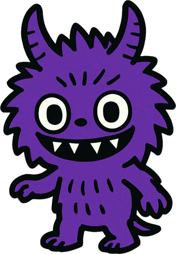 Labubu purple.
In-Game asset.  2d.  High contrast.  No shadows