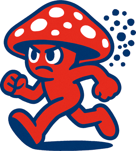 sporeRunner image.
2d.  High contrast.  No shadows