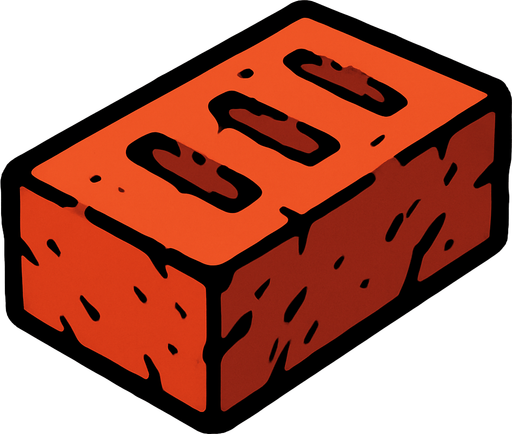 Brick.
In-Game asset.  2d.  High contrast.  No shadows