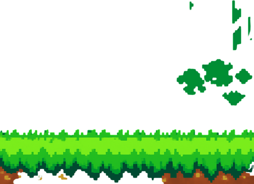 Pixel art Forest background.
In-Game asset.  High contrast.  No shadows
