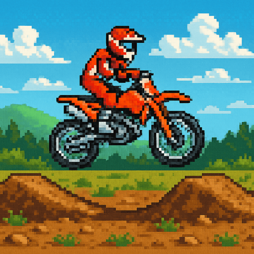 16 bit image of motor cross.
In-Game asset.  2d