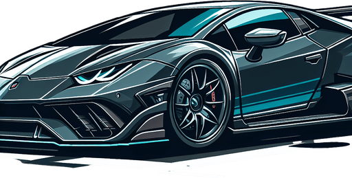 Car.
Single Game Texture.  In-Game asset.  2d.  Blank background.  High contrast.  No shadows