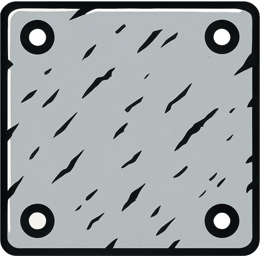 Make a 2D top down flat image of Metal.
In-Game asset.  2d.  High contrast.  No shadows