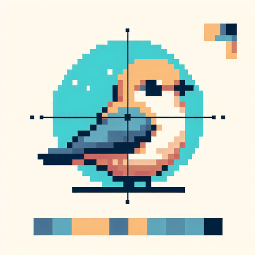 A Proper Bird not A Circle Or Rectangle (And The Bird Should Be In Pixelart) 
Single Game Texture. In-Game asset. 2d. Blank background. High contrast. No shadows.