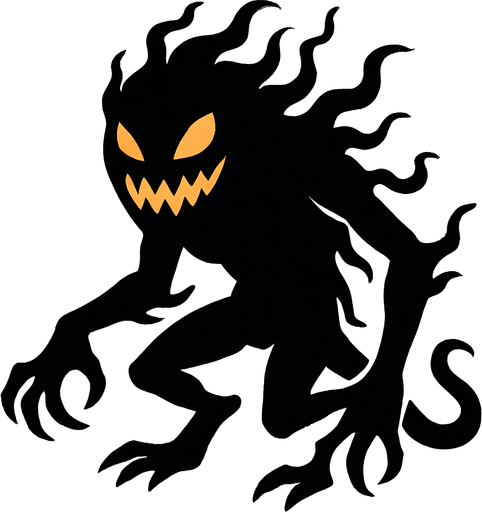 shadowCreature.
In-Game asset.  2d.  High contrast.  No shadows