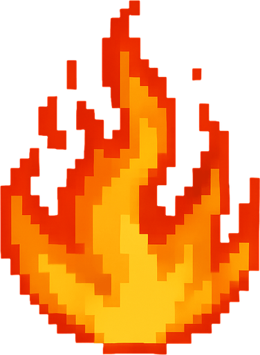 30x30 fire circular.
In-Game asset.  2d.  High contrast.  No shadows