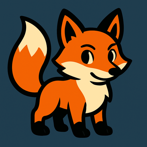 Fox.
In-Game asset.  2d.  High contrast.  No shadows