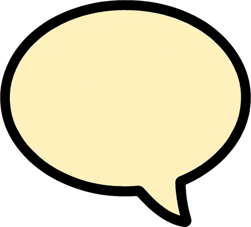 speech bubble 2d.
In-Game asset.  2d.  High contrast.  No shadows