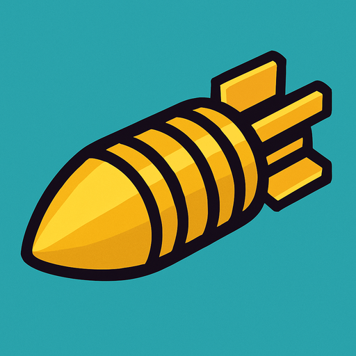 tank mermisi.
In-Game asset.  2d.  High contrast.  No shadows