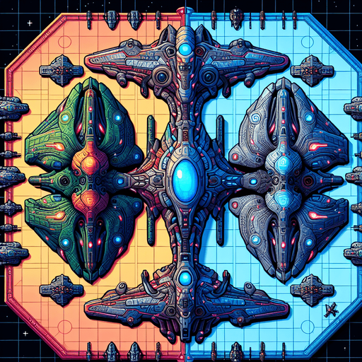 full color fron alien spaceship pack enemiy spacechip pack, frontal view.
vibrant colors Single Game Texture. In-Game asset. 2d. Blank background. High contrast. No shadows. 100px x 50px vertical