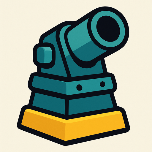 slow tower of tower defense.
In-Game asset.  2d.  High contrast.  No shadows