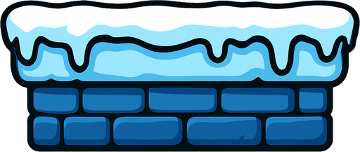 icy tower advanced level platform.
In-Game asset.  2d.  High contrast.  No shadows