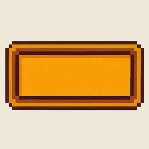 Info bar box 2d pixel art horizontal.
In-Game asset.  2d.  High contrast.  No shadows