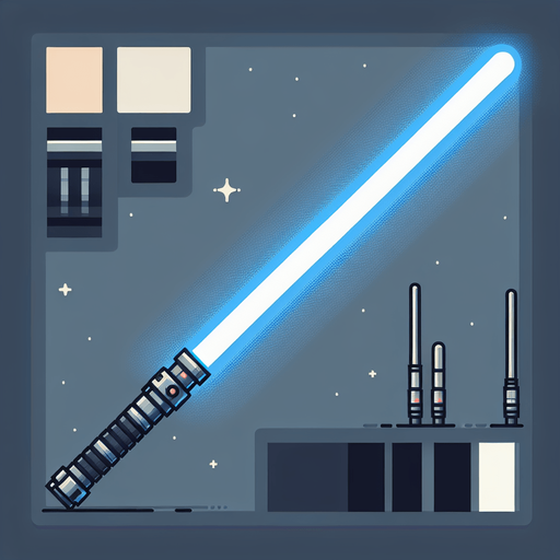 Long laser saber.
Single Game Texture. In-Game asset. 2d. Blank background. High contrast. No shadows.