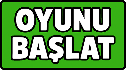 600x120 size  box, Oyunu başlat text yazısı.
In-Game asset.  2d.  High contrast.  No shadows