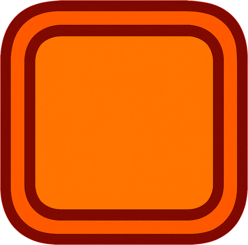 round edge square.
In-Game asset.  2d.  High contrast.  No shadows