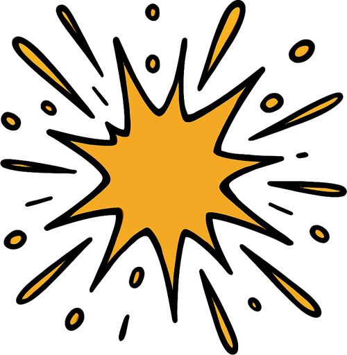 Give me an animation of a hit..
In-Game asset.  2d.  High contrast.  No shadows