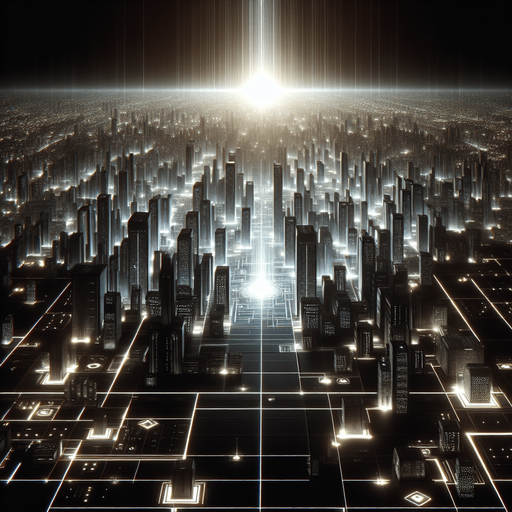 The lights of a futuristic city in the dark at night. Very high above it looking straight down like from an airplane or a map. Background for an endlessly scrolling game..
Single Game Texture. In-Game asset. 2d. Blank background. High contrast. No shadows.