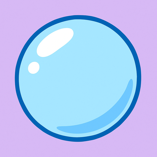 baloncuk açık renk.
In-Game asset.  2d.  High contrast.  No shadows