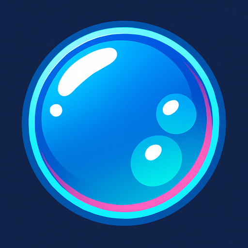 Bubble.
In-Game asset.  2d.  High contrast.  No shadows