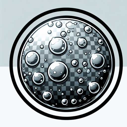 Imagine a bubble ball.
Single Game Texture. In-Game asset. 2d. Blank background. High contrast. No shadows.