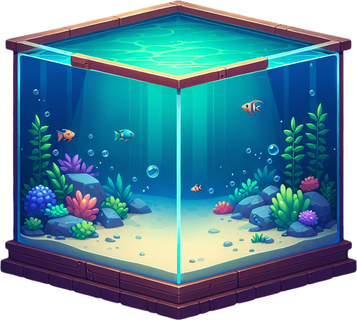 фон аквариума без рыб
Single Game Texture. In-Game asset. 2d. Blank background. High contrast. No shadows.