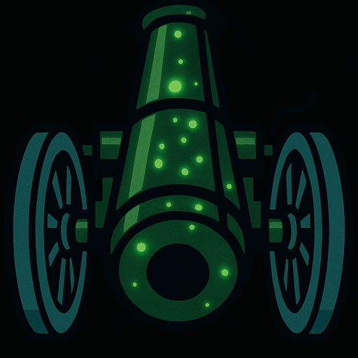 tekerleri mavi olsun ve demir gövdenin üzerinde yeşil yeşil ışık gibi benekler olsun