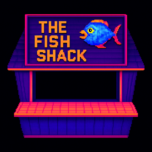 Change the sign to say “The Fish Shack” and make the window larger.