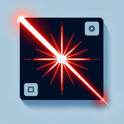 Red laser.
Single Game Texture.  In-Game asset.  2d.  Blank background.  High contrast.  No shadows