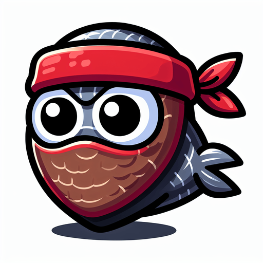 忍者鰯.
Single Game Texture. In-Game asset. 2d. Blank background. High contrast. No shadows.