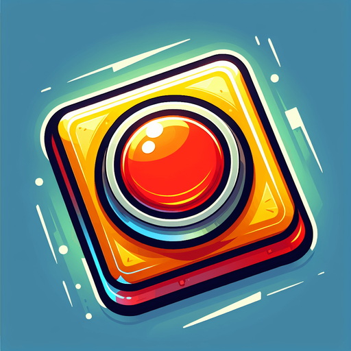 strong button, cartoon, blank background, 2d.
Single Game Texture.  In-Game asset.  2d.  Blank background.  High contrast.  No shadows