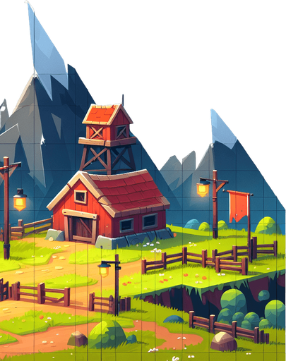 mg.
Single Game Texture.  In-Game asset.  2d.  Blank background.  High contrast.  No shadows