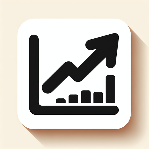 Стрелка графика стемится вверх, черный.
Single Game Texture. In-Game asset. 2d. Blank background. High contrast. No shadows.