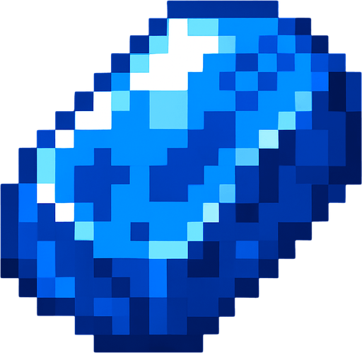 lapizlazuli.
In-Game asset.  2d.  High contrast.  No shadows. pixelart