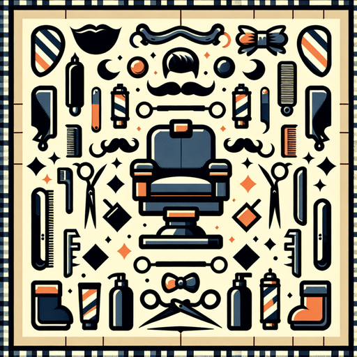 100x140 barber background.
Single Game Texture.  In-Game asset.  2d.  Blank background.  High contrast.  No shadows