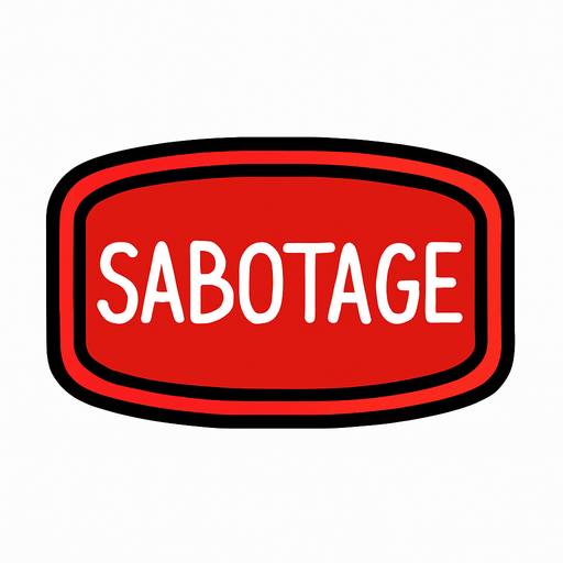 sabotageButton among us.
In-Game asset.  2d.  High contrast.  No shadows