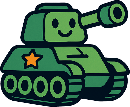 friend tank.
In-Game asset.  2d.  High contrast.  No shadows
