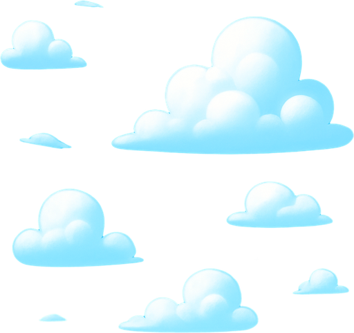 Oyun arka planı gökyüzü 3d pixar.
In-Game asset.  2d.  High contrast.  No shadows