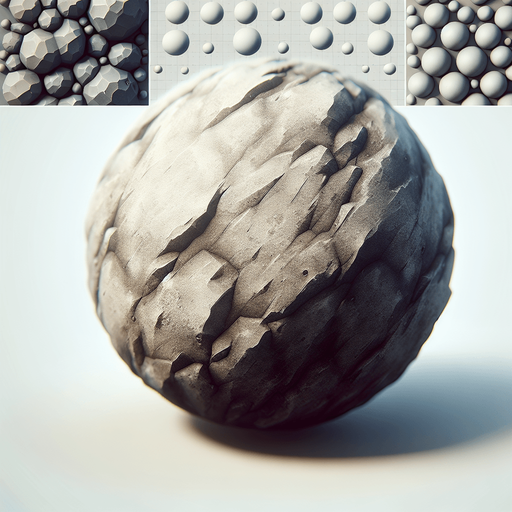 haz una roca redonda.
Single Game Texture.  In-Game asset.  2d.  Blank background.  High contrast.  No shadows