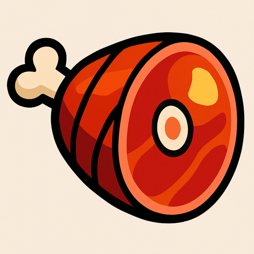 meat.
In-Game asset.  2d.  High contrast.  No shadows