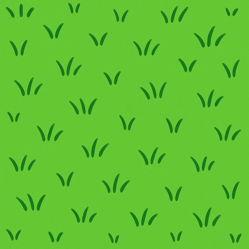 dame un fondo de color verde pasto.
In-Game asset.  2d.  High contrast.  No shadows