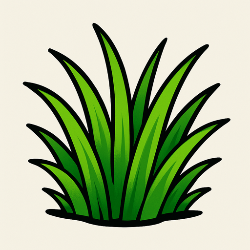 Grass.
In-Game asset.  2d.  High contrast.  No shadows