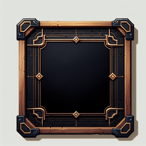 black board.
Single Game Texture.  In-Game asset.  2d.  Blank background.  High contrast.  No shadows