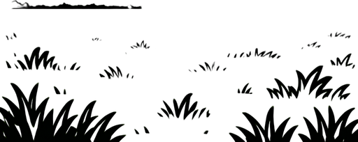 An open space of grass with dark rainy clouds up above
Easily looper.
In-Game asset.  2d.  High contrast.  No shadows