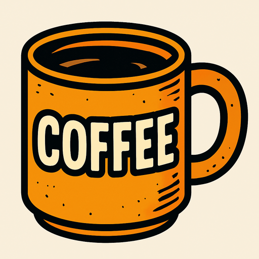 coffe.
In-Game asset.  2d.  High contrast.  No shadows