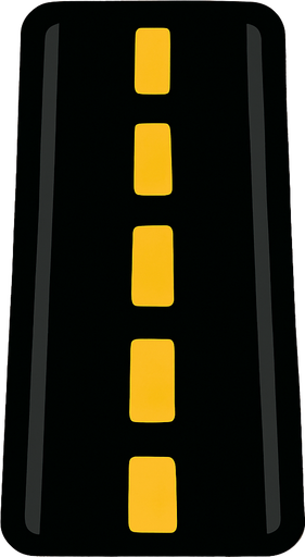 Yol hattı.
In-Game asset.  2d.  High contrast.  No shadows