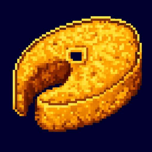 This fish steak covered in batter.