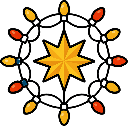 light Decoration top view.
In-Game asset.  2d.  High contrast.  No shadows