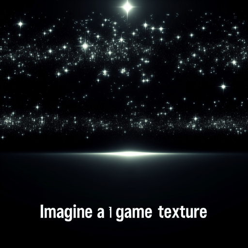 Чёрный фон с редкими малениким звездочками.
Single Game Texture. In-Game asset. 2d. Blank background. High contrast. No shadows.